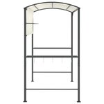 vidaXL Belvédère avec toit 220x110x200 cm Crème