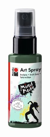 Spray Peinture acrylique 'Art Spray' 50 ml Vert kaki MARABU