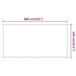 vidaXL Auvent vertical Anthracite 140x800 cm Tissu oxford