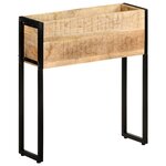 vidaXL Jardinière 60x20x68 cm Bois de manguier brut