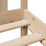 vidaXL Lit bibliothèque sans matelas 200x200 cm bois massif de pin
