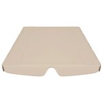 vidaXL Toit de rechange de balançoire beige 150/130x105/70 cm
