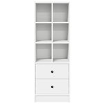 vidaXL Haut Armoire Blanc 45 5 x 34 x 127 cm Bois d'ingénierie