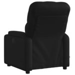 vidaXL Fauteuil de massage inclinable électrique noir similicuir