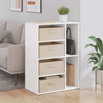 vidaXL Buffet Blanc 60 x 33 5 x 84 cm