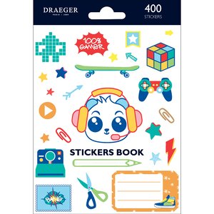 Stickers Autocollants Thème Jeux - 400 Pièces - Draeger paris
