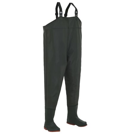 vidaXL Pantalon échassier avec bottes Vert Pointure 45