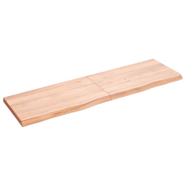 vidaXL Étagère murale marron clair bois chêne massif traité