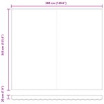 vidaXL Auvent Rétractable Vert et blanc 400 ×350 cm tissu