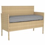 vidaXL Set de coussins de palette 2 Pièces Gris 150 x 40 x 8 cm