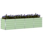 vidaXL Jardinière Vert 240 x 80 x 75 cm Acier