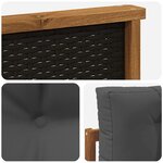 vidaXL Sofa de milieu extérieur Bois d'Acacia Massif Naturel