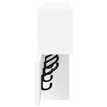 vidaXL Porte-manteau mural Blanc 100 x 12 x 43.5 cm Bois d'ingénierie
