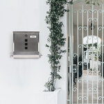 Boîte aux Lettres en Acier Inoxydable avec Porte-journaux  Chance E7007  Inox