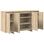 vidaXL Buffet Chêne Sonoma 135 x 41 x 75 cm Bois d'ingénierie