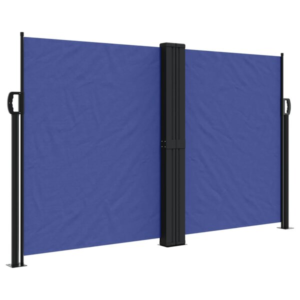 vidaXL Auvent latéral rétractable bleu 140x600 cm