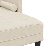 vidaXL Canapé 2 pièces avec coussins en lin