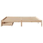vidaXL Cadre de lit sans matelas 200x200 cm bois massif de pin