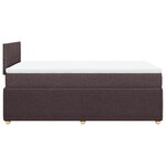 vidaXL Sommier à lattes de lit avec matelas Marron foncé 120x200 cm