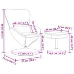 vidaXL Fauteuil Œuf avec Pouf Vert Foncé en Velours