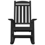 vidaXL Chaise Berçante de Jardin 2 Pièces Noir 70 x 92 x 108 cm Plastique