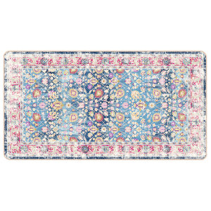 vidaXL Tapis lavable multicolore 80x150 cm antidérapant