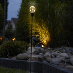 Luxform Lampe sur piquet de jardin à LED solaire Diamond 2 Pièces