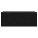 vidaXL Armoire murale de bain noir 80x25x30 cm bois d'ingénierie