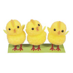 Set de 3 poussins duveteux 4 5 cm