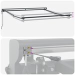 vidaXL Auvent automatique   300 x 250 cm  en jaune et orange