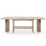 Table a manger extensible de 8 a 12 personnes - Classique - Décor chene sonoma - ANCONA - L 160 / 310 x l 90 cm