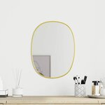 vidaXL Miroir mural Doré 40x30 cm
