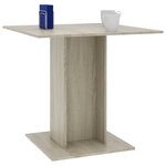 vidaXL Table à dîner Chêne sonoma 80x80x75 cm Bois d'ingénierie