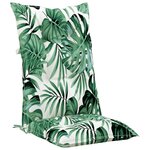 vidaXL Coussins de chaise de jardin à dossier haut lot de 6 tissu