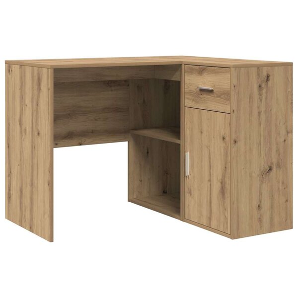 vidaXL Bureau d'angle avec tiroir Chêne artisanal 102 x 88 x 75 cm