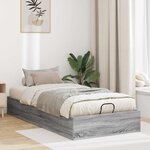 vidaXL Cadre de lit ottoman Gris Sonoma 193 x 75 5 x 25 cm
