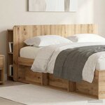 vidaXL Cabinet de Tête de Lit Chêne artisanal 140 cm Bois d'ingénierie