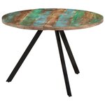vidaXL Table à manger 110x75 cm Bois massif de récupération