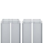 vidaXL Auvent latéral rétractable Rouge 140x600 cm