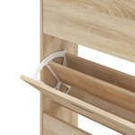vidaXL Armoire à chaussures Chêne sonoma 63x24x147cm Bois d'ingénierie