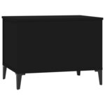 vidaXL Table basse Noir 60x44 5x45 cm Bois d'ingénierie
