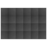 vidaXL Tapis de sol de piscine 24 Pièces Noir 8 64 ㎡ Mousse EVA