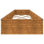 vidaXL Lit surélevé de jardin 482x100x36 cm acier corten