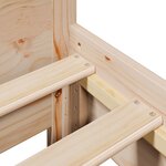 vidaXL Cadre de lit sans matelas 75x190 cm bois de pin massif