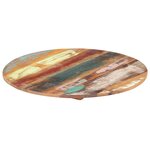 vidaXL Dessus de table rond 50 cm 15-16 mm Bois de récupération