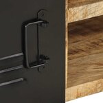 vidaXL Table basse 90x50x36 cm bois de manguier massif brut