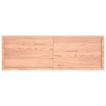 vidaXL Étagère murale marron clair bois chêne massif traité