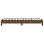 vidaXL Cadre de lit à ressorts marron foncé 90x190 cm tissu
