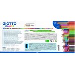 Etui de 50 Crayons de Couleur Stilnovo + Taille-crayon x 5 GIOTTO