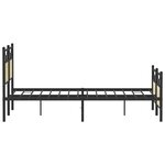 vidaXL Cadre de lit sans matelas chêne sonoma 140x200 cm